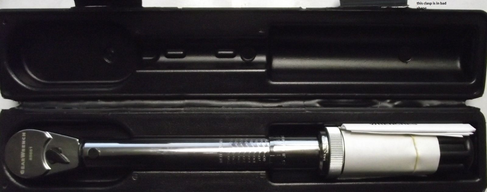 GEARWRENCH 85051 3/8" DRIVE TORQUE WRENCH MICROMETER 25-250 IN LB USA