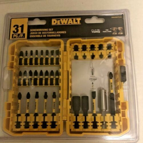 DeWALT DWA2NGFT31IR  31pc Impact Ready Driver Bit Set 10X Magnetic Screw Lock