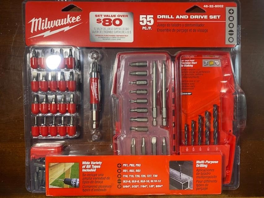 Milwaukee 48-32-8002 55 PIECE Drill and Drive Bit Set With Case